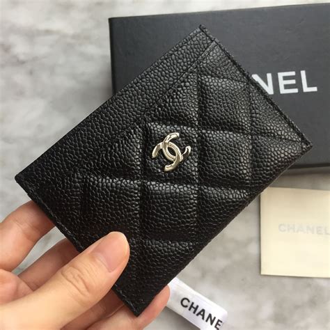 chanel slg 2019|chanel black caviar card holder.